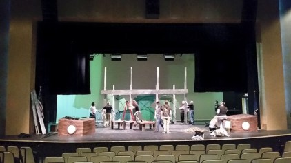 Load-in with fellow NESCOM students and faculty.